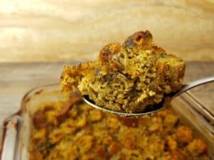 Keto Stuffing Recipe for you Keto Thanksgiving or Keto Christmas. #Keto #KetoDiet #KetoStuffing
