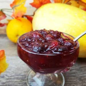 Keto Cranberry Sauce Recipe for your Keto Thanksgiving Meal. Sweet and tangy just like traditional Cranberry Sauce, but just 4 Net Carbs. #KetoThanksgiving #Keto #KetoRecipe #Cranberry #KetoSideDishes
