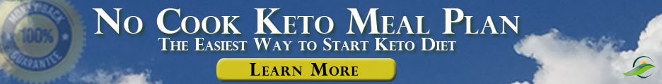 Advertisement for The No Cook Keto Meal Plan - The Easiest Way to Start a Keto Diet.