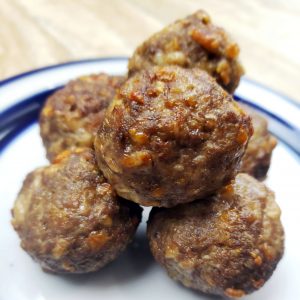 Cheesy Air Fryer Meatballs Recipe