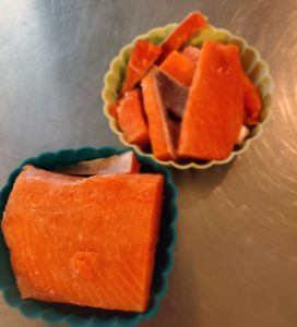 Salmon in Silicone Molds