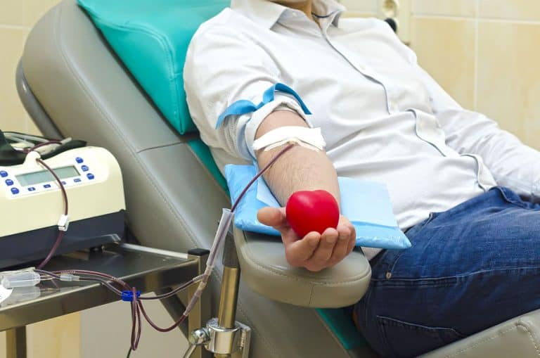 Man Donating Blood