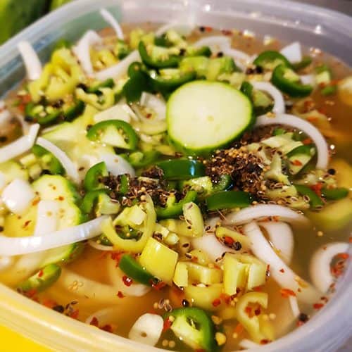 Image of Low Carb Spicy Refrigerator Pickles